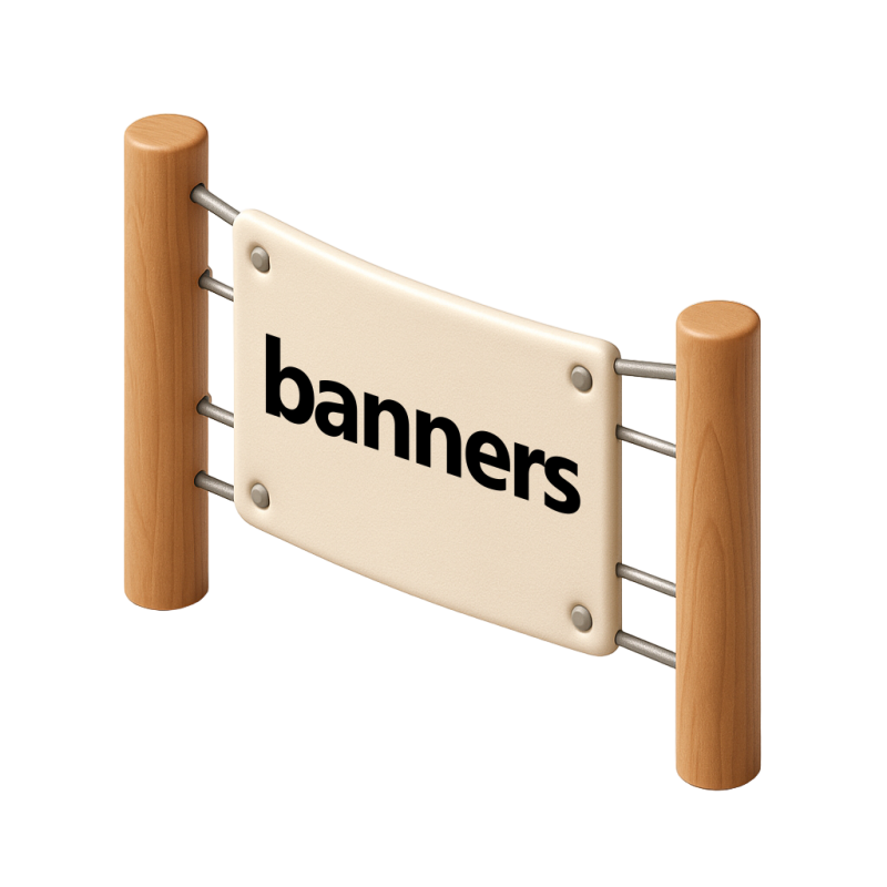 13oz. Banner With Welded Hems and Grommets